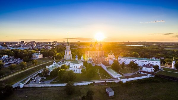 Рязанский Кремль с высоты птичьего полета