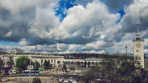 Ночной ЖД вокзал Симферополь