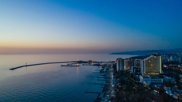 Чёрное море Сочи панорама