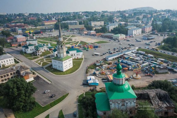 Соборная площадь в Соликамске