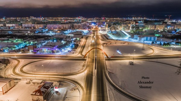 Сургут ночной Университетская