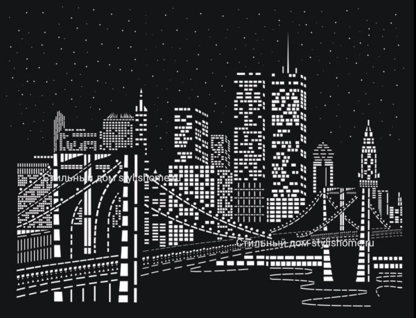 Очертания ночного города