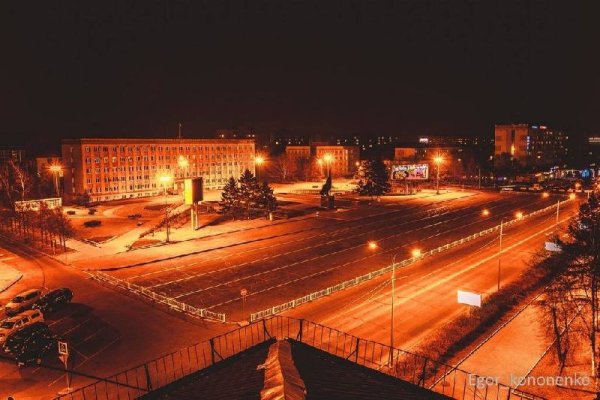 Площадь Уссурийск ночь