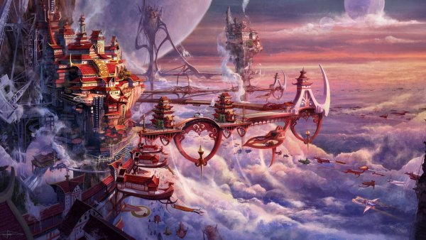 Фэнтези город арт