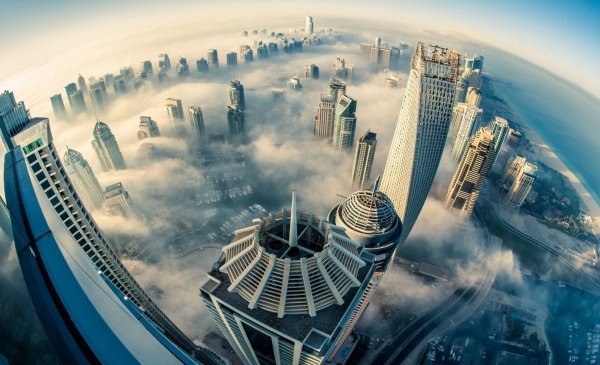 Дубай с высоты птичьего полета
