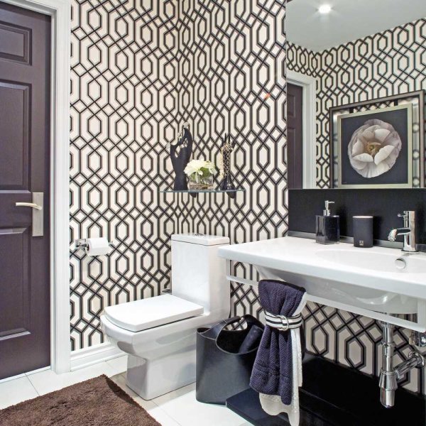 Обои в санузле