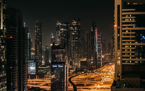 Ночной город фон