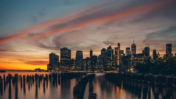 Нью Йорк закат