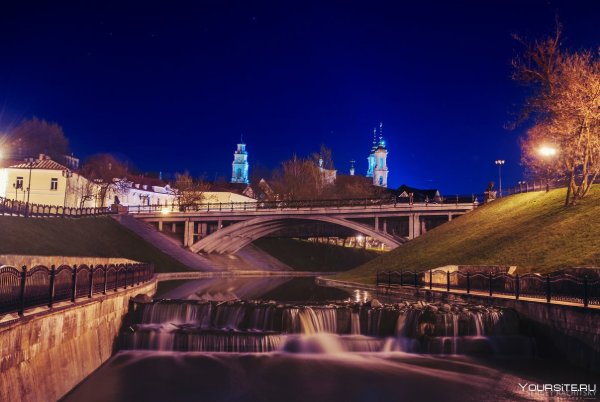 Витебск Беларусь ночь