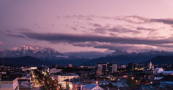 Осетия Северная ночной Владикавказ