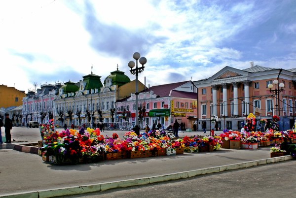 Площадь города Вольска Саратовской области