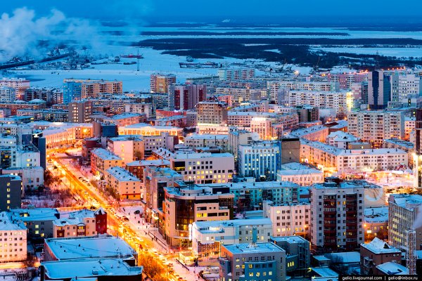 Город Якутск с высоты птичьего полета