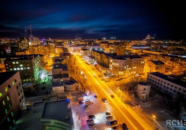 Ночной Якутск