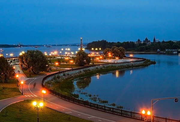 Набережные Волги и Которосли Ярославль