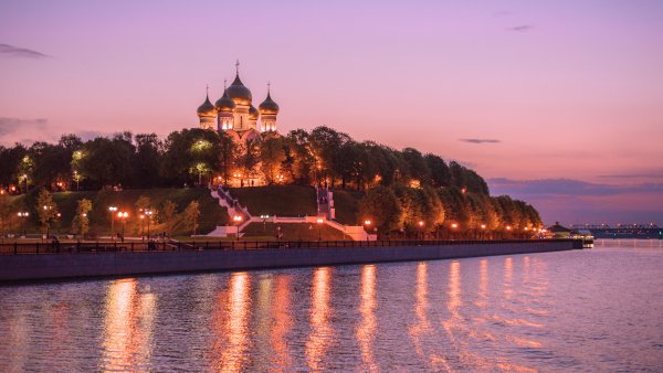 Волга Ярославль стрелка собор
