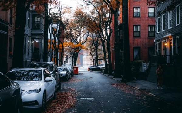 Городской двор Нью Йорка