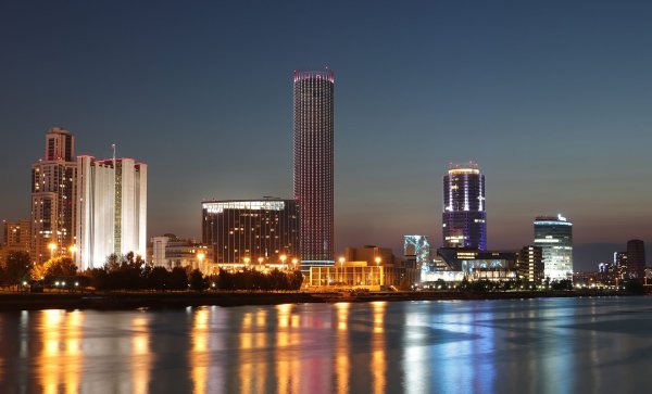 Вечерний город Екатеринбург