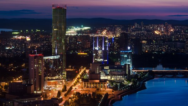 Ночной Екатеринбург Сити