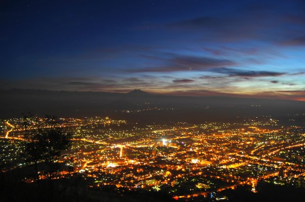 Ночной Пятигорск с горы Машук