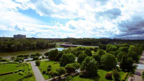 Зеленоград парк Победы вид сверху