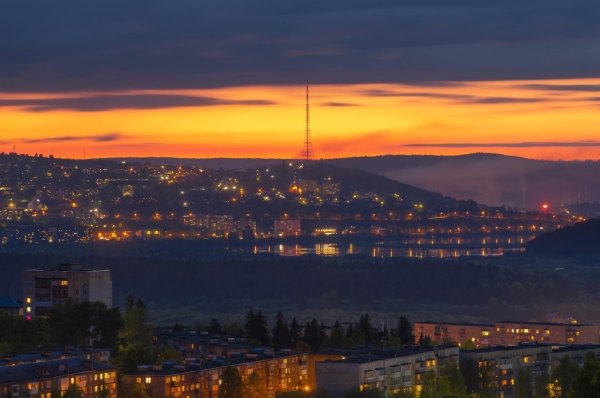 Златоуст ночной город