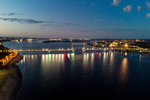 Архангельск ночью