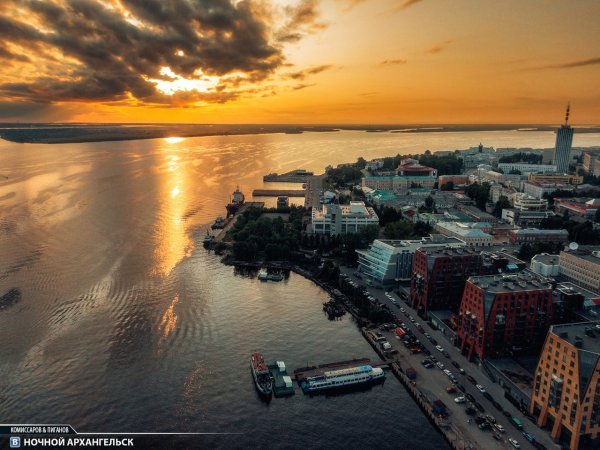 Архангельск с птичьего полета