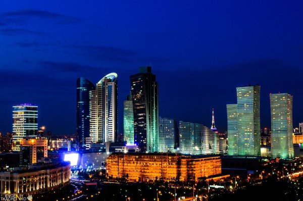 Нурсултан Астана ночью