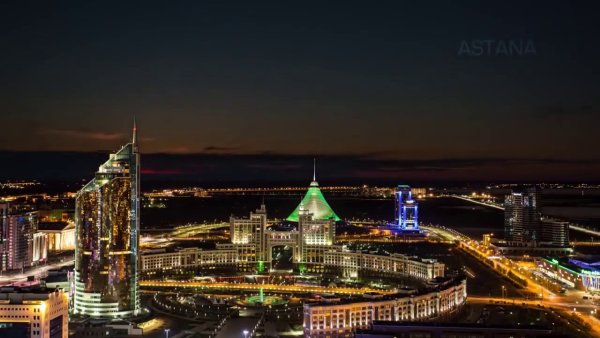 Нурсултан Астана ночью