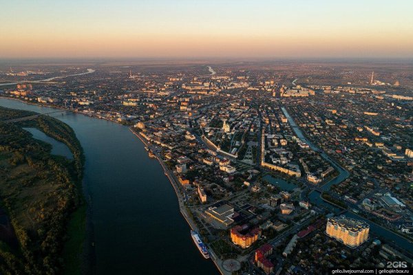 Астрахань с птичьего полета