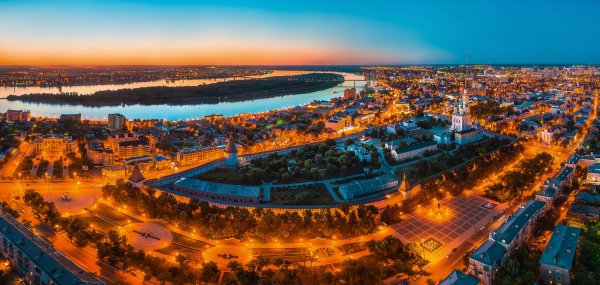 Волга с Кремлем Астрахань