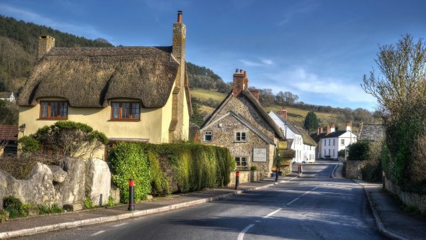 Деревня Девон Англия