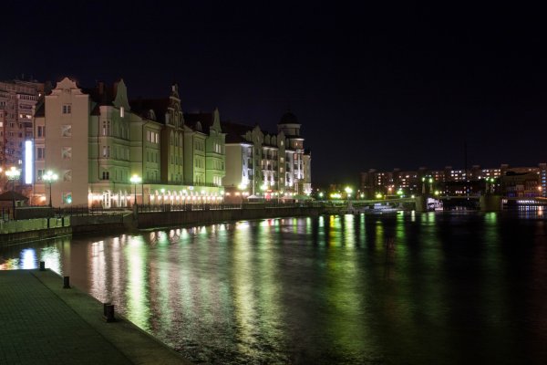 Ночной Калининград панорама