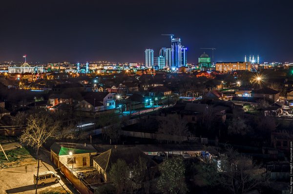 Нальчик ночью Грозный