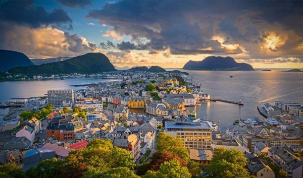 Олесунн с высоты