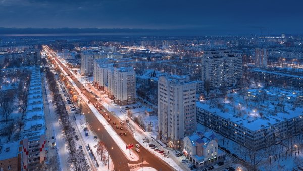 Тольятти ночной Автозаводский