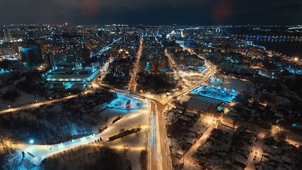 Ночная Пермь 2022 город