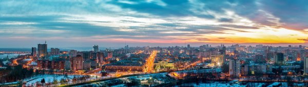 Зимняя Пермь панорама