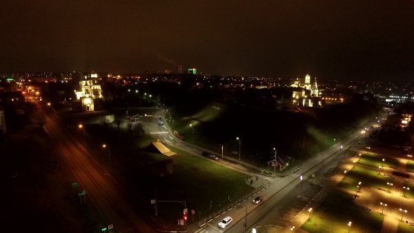 Соборная гора Серпухов ночью