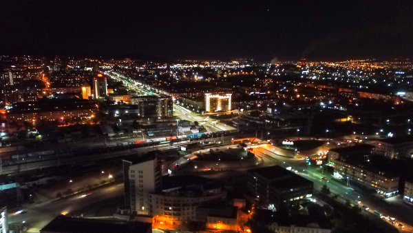 Ночной Улан-Удэ в хорошем качестве