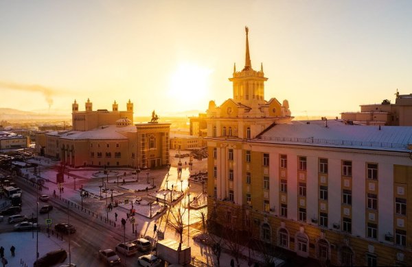 Улан-Удэ с высоты птичьего полета