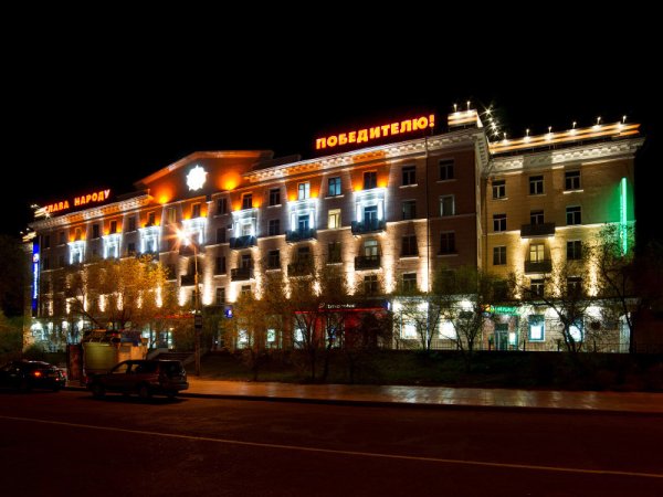 Ночной Улан-Удэ