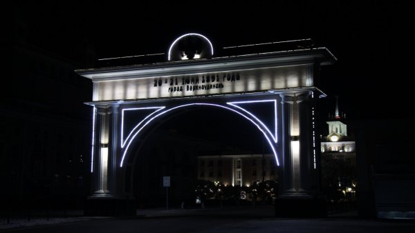 Ночной Улан-Удэ зима