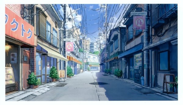 Токио улицы аниме