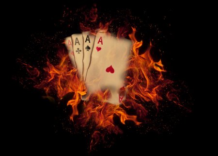 Четыре туза в огне