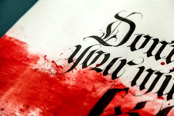 Готическая каллиграфия обои