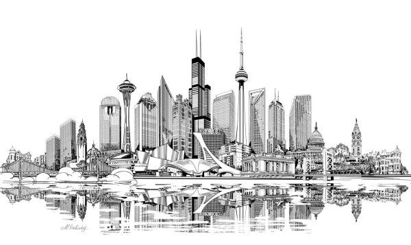 Нью Йорк стилизация