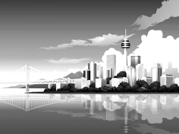 Нарисованный город