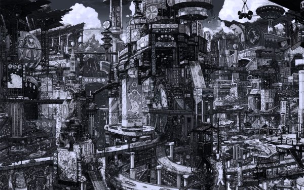 Стимпанк город