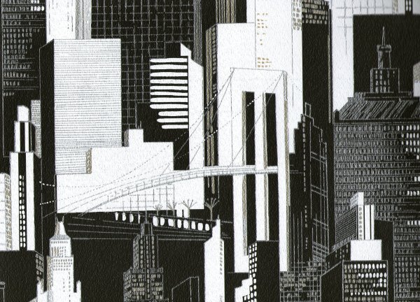 Архитектура черно белая Графика